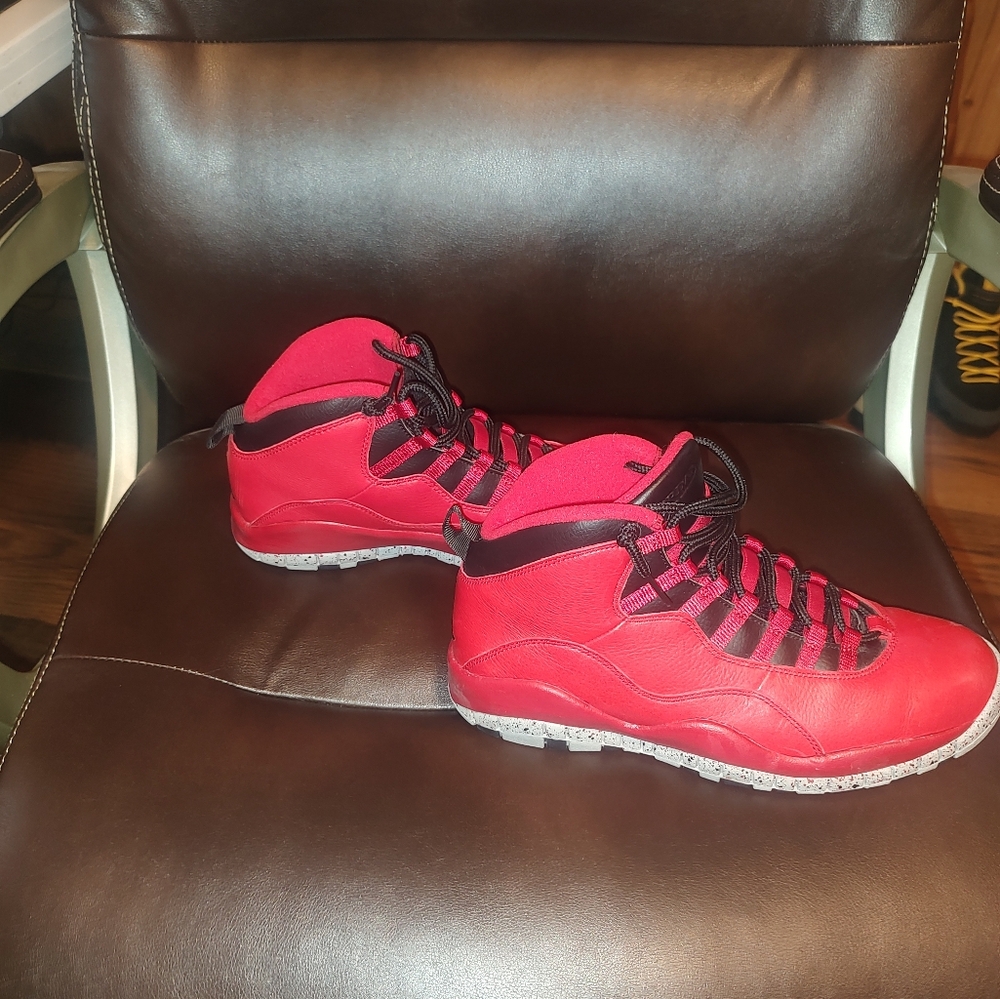 Jordan X Red and black